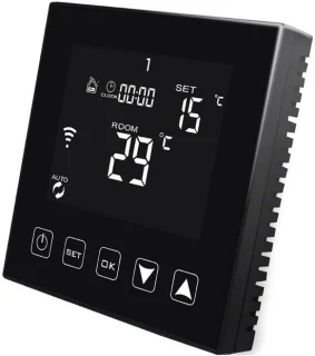 MKSS® Draadloze thermostaat voor cv - Zwart