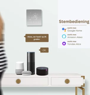 MKSS® Draadloze Wifi Thermostaat Wit