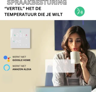 MKSS Thermostaat CV Draadloos Wifi Wit