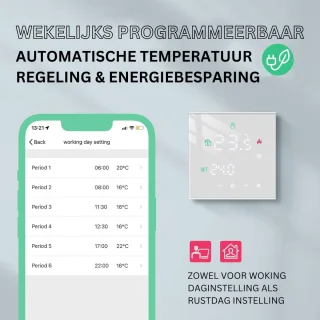 MKSS Thermostaat CV Draadloos Wifi Wit