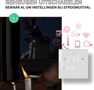 MKSS Thermostaat CV Draadloos Wifi Wit