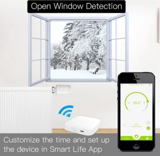Moes Zigbee Thermostaatknop Zwart