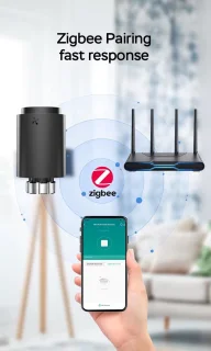 Moes Zigbee Thermostaatknop Zwart