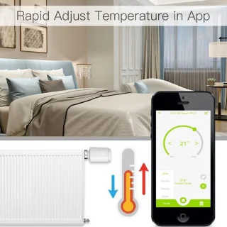 Moes Zigbee Thermostaatknop Zwart