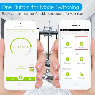 Moes Zigbee Thermostaatknop Zwart