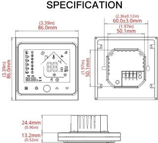 Molain Thermostaat Water/Gas/Boiler