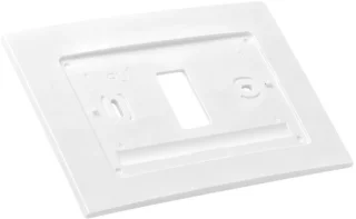 Muurplaat thermostaat 17x11 cm wit