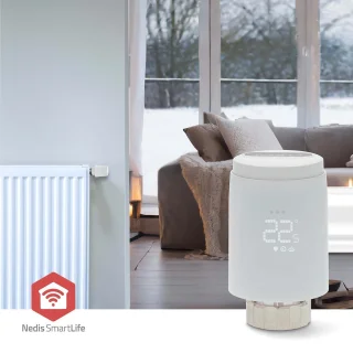 Nedis SmartLife Radiatorknop Zigbee Wit
