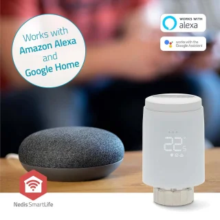 Nedis SmartLife Radiatorknop Zigbee Wit