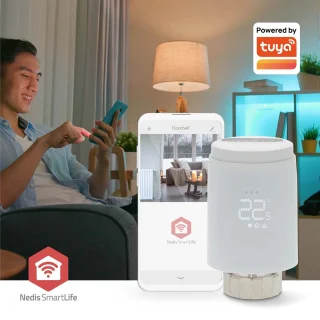 Nedis SmartLife Radiatorknop Zigbee Wit