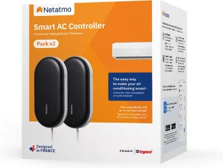 Netatmo Intelligente Airconditioning Bediening Zwart Duo Pack