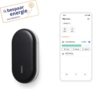 Netatmo Intelligente Airconditioning Bedieningsmodule Zwart
