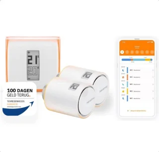 Stijlvolle, slimme verwarming: Netatmo Thermostaat + Radiatorknoppen