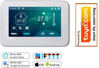 Optima W FC Wifi kleurenscherm thermostaat Tuya