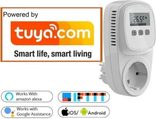 Optima W TC500 Smart WiFi Thermostaat Stekker Met Randaarde