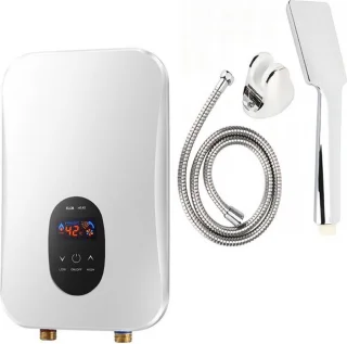 Oxyflowzy Doorstroomverwarmer met Douchekop Set Touchscreen
