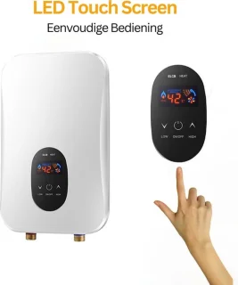 Oxyflowzy Doorstroomverwarmer met Douchekop Set Touchscreen