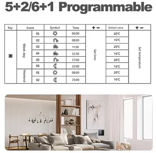Programmeerbare digitale thermostaat