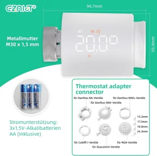 Programmeerbare radiatorthermostaat