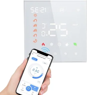 Programmeerbare slimme wifi thermostaat wit