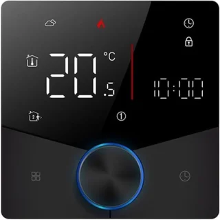 Programmeerbare thermostaat - slimme regelaar - zwart