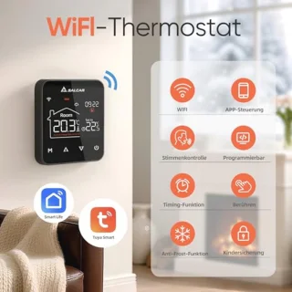 Programmeerbare thermostaat voor elektrische vloerverwarming