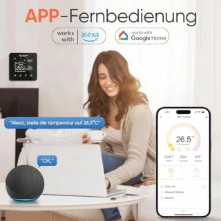 Programmeerbare thermostaat voor elektrische vloerverwarming