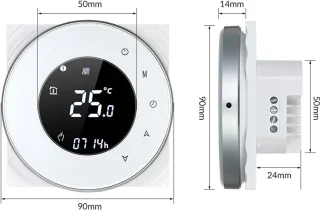 Programmeerbare thermostaat voor gasboiler