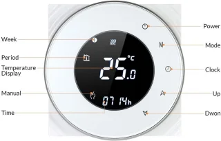 Programmeerbare thermostaat voor gasboiler