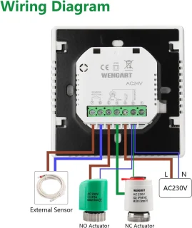 Programmeerbare Thermostaat voor Vloerverwarming en Warmwater