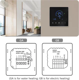 Programmeerbare WiFi-thermostaat voor waterverwarming