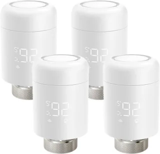 Radiator actuator thermostaatklep - 4 stuks - wit