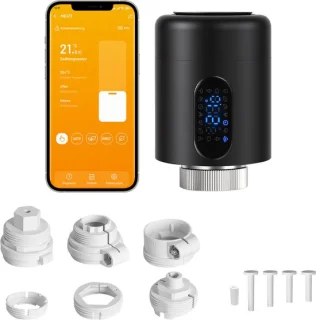 Radiator thermostaat WiFi – zwart – 1 stuk