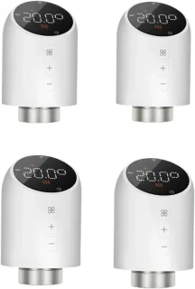 Radiatorkraanregelaar slimme thermostaat 4 stuks wit