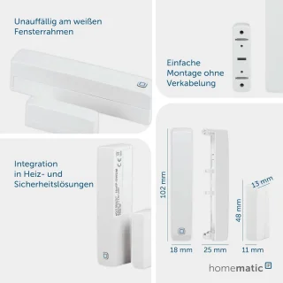Radiatorthermostaat en Raamcontact