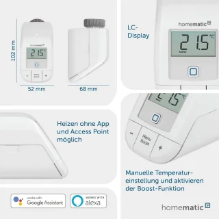 Radiatorthermostaat en Raamcontact