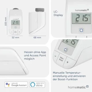 Radiatorthermostaat en Raamcontact