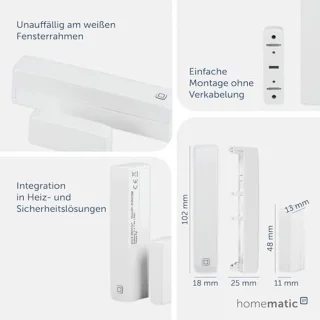 Radiatorthermostaat en Raamcontact