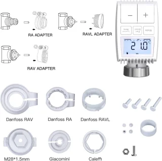 Radiatorthermostaatset met hub