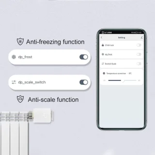 Radiatorthermostaatset met Zigbee Gateway en WiFi