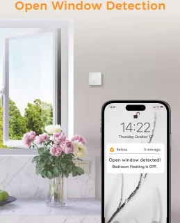 Refoss Meross Smart Wi-Fi Thermostaat voor Combi Boiler en Vloerverwarming 240V Wit