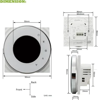 Ronde Thermostaat Temperatuurcontroller