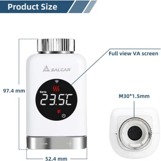 SALCAR TRV801W Radiatorthermostaat