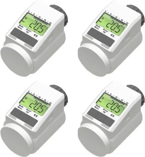 Set van 4 Radiatorknoppen - Slimme Thermostaat
