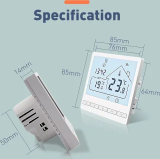 ShopGlobe Slimme Thermostaat Touchscreen WiFi