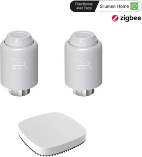 Silumen Kit 2 Thermostatische Koppen + Zigbee Gateway