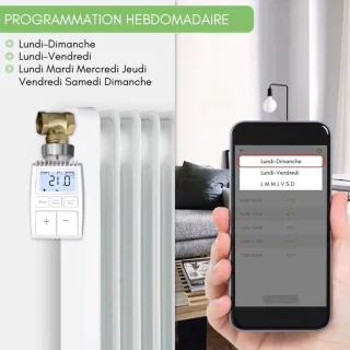 Silumen Kit 4 Thermostatische Koppen LCD Zigbee Gateway