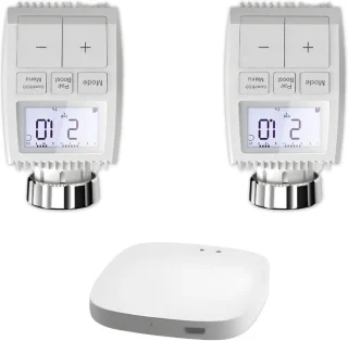 Silumen Kit 4 Thermostatische Koppen LCD Zigbee Gateway