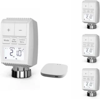 Silumen Kit 4 Thermostatische Koppen LCD Zigbee Gateway
