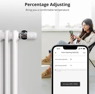 Slim Zigbee Thermostaatventiel voor Radiator